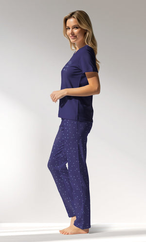 Woman Supreme PurpleStar Pyjama Set - VienettaB - 16 - 3925