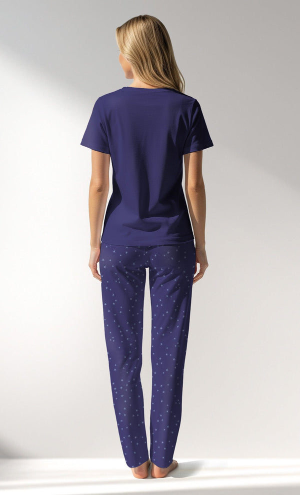 Woman Supreme PurpleStar Pyjama Set - VienettaB - 16 - 3925