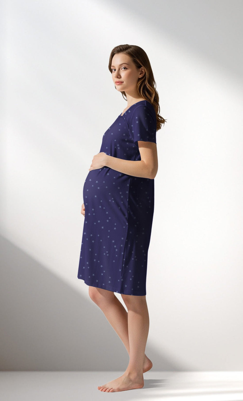 Woman Supreme PurpleStar Pregnant Tunic - VienettaROTASYON