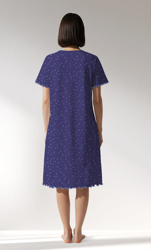 Woman Supreme PurpleStar V Neck Tunic - VienettaROTASYON