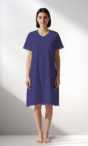 Woman Supreme PurpleStar V Neck Tunic - VienettaROTASYON