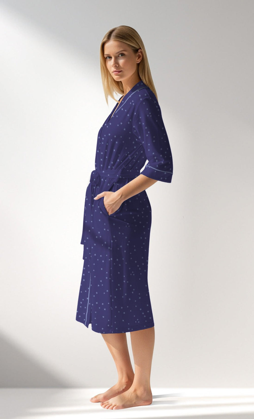 Woman Supreme PurpleStar Dressing Gown - VienettaROTASYON