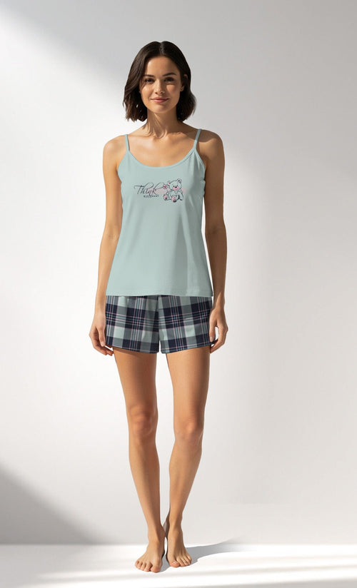 Woman Supreme JustEnjoy Thin Strap Short Set - VienettaA - 13 - 4804