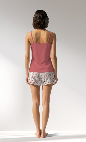 Woman Supreme ElegantLeav Thin Strap Short Set - VienettaB - 16 - 1431