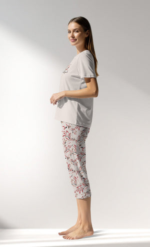 Woman Supreme ElegantLeav Capri Set - VienettaB - 16 - 1431