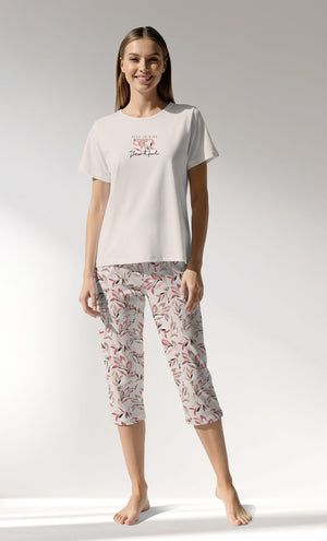 Woman Supreme ElegantLeav Capri Set - VienettaA - 13 - 0002