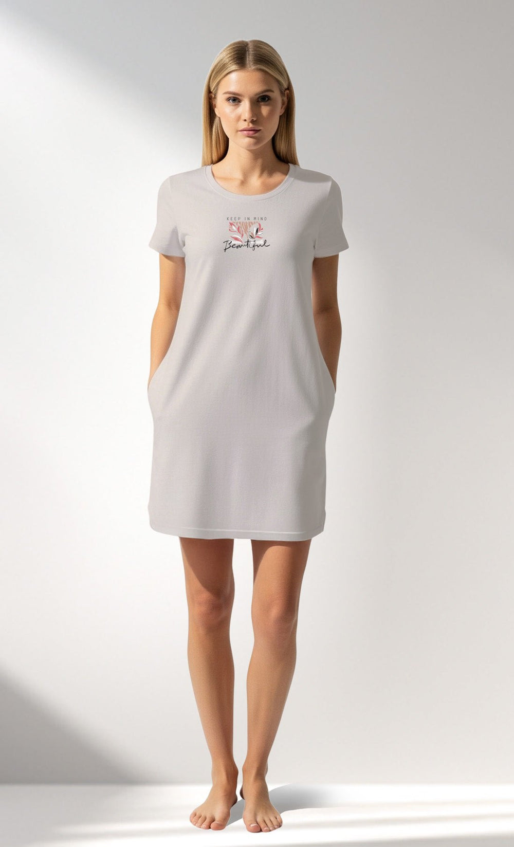 Woman Supreme ElegantLeav Pocket Detail Tunic - VienettaA - 13 - 0002