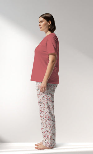 Woman Supreme Big Size ElegantLeav Pyjama Set - VienettaB - 16 - 1431