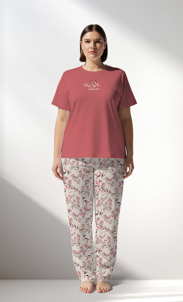 Woman Supreme Big Size ElegantLeav Pyjama Set - VienettaB - 16 - 1431