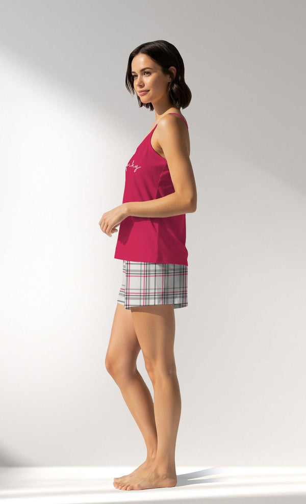 Woman Supreme Charming Thin Strap Short Set - Vienetta17 - 1842