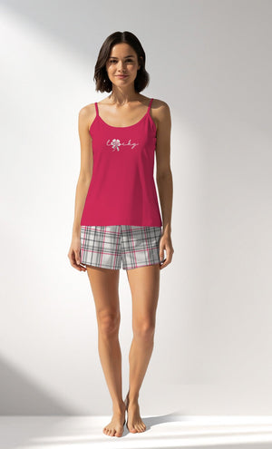 Woman Supreme Charming Thin Strap Short Set - Vienetta17 - 1842