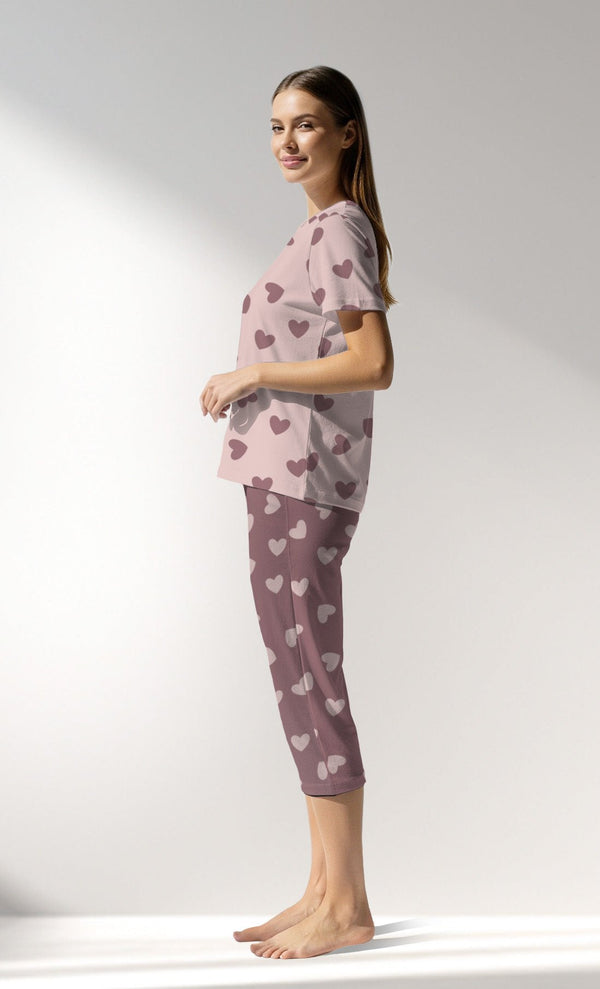 Woman Supreme BigHeart Capri Set - VienettaROTASYON (ACIK ZEMIN)