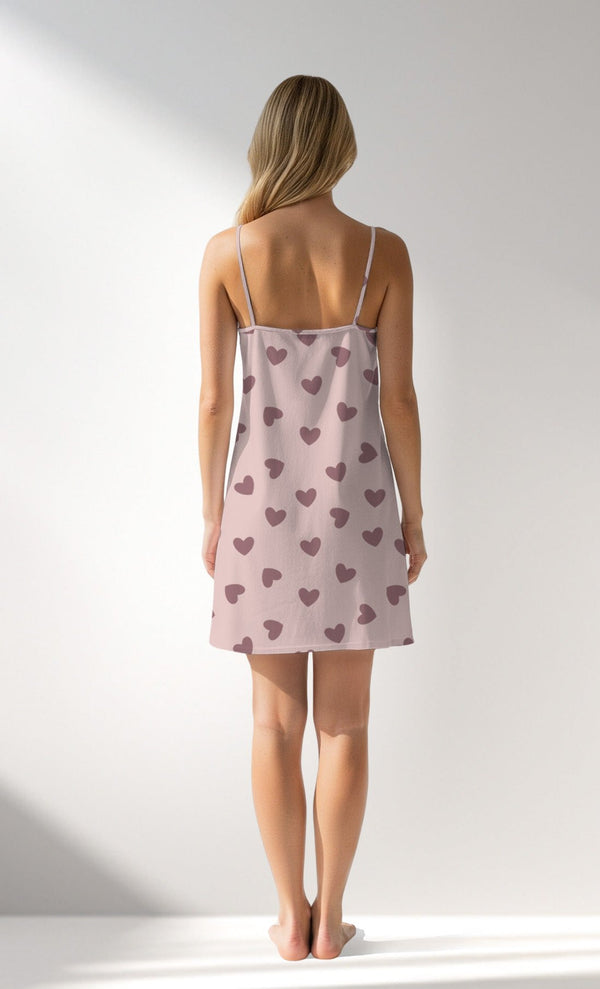 Woman Supreme BigHeart Thin Strap Tunic - VienettaROTASYON (ACIK ZEMIN)