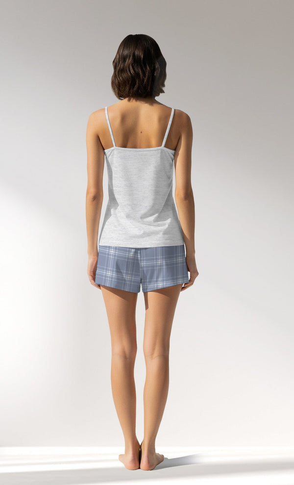 Woman Supreme SleepFirst Thin Strap Short Set - VienettaB - 14 - 4110