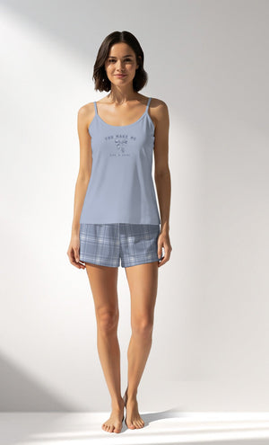 Woman Supreme SleepFirst Thin Strap Short Set - VienettaB - 14 - 4110