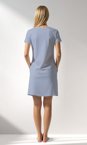 Woman Supreme SleepFirst Pocket Detail O Neck Tunic - VienettaB - 14 - 4110