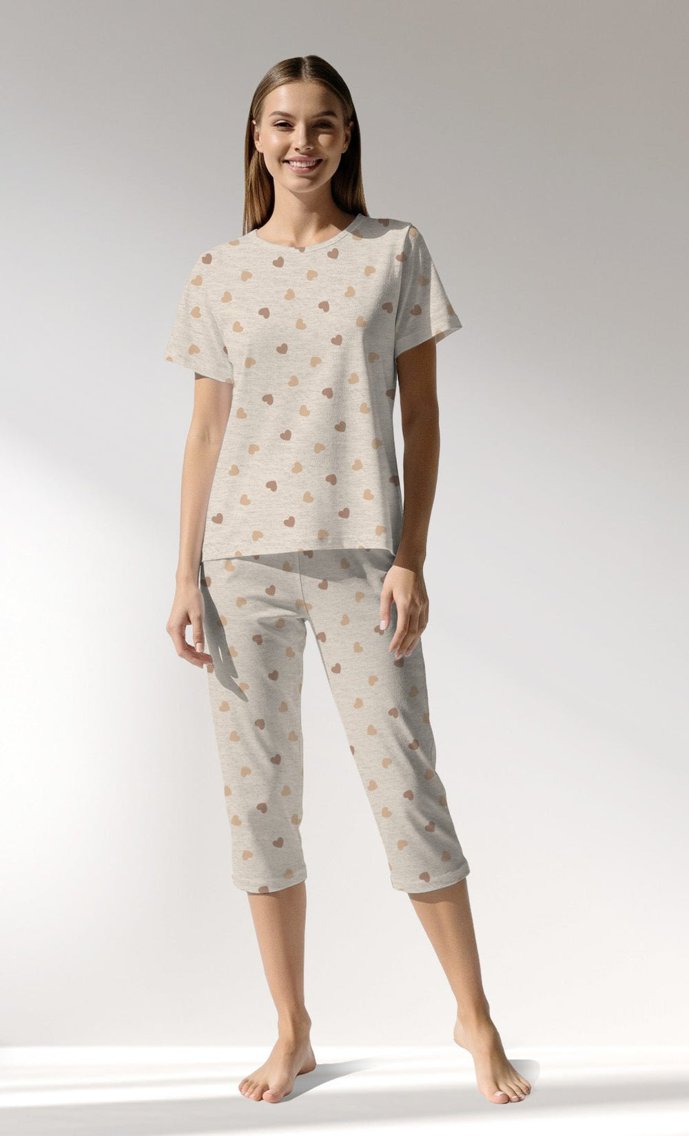 Woman Supreme SoftGleam Capri Set - VienettaROTASYON