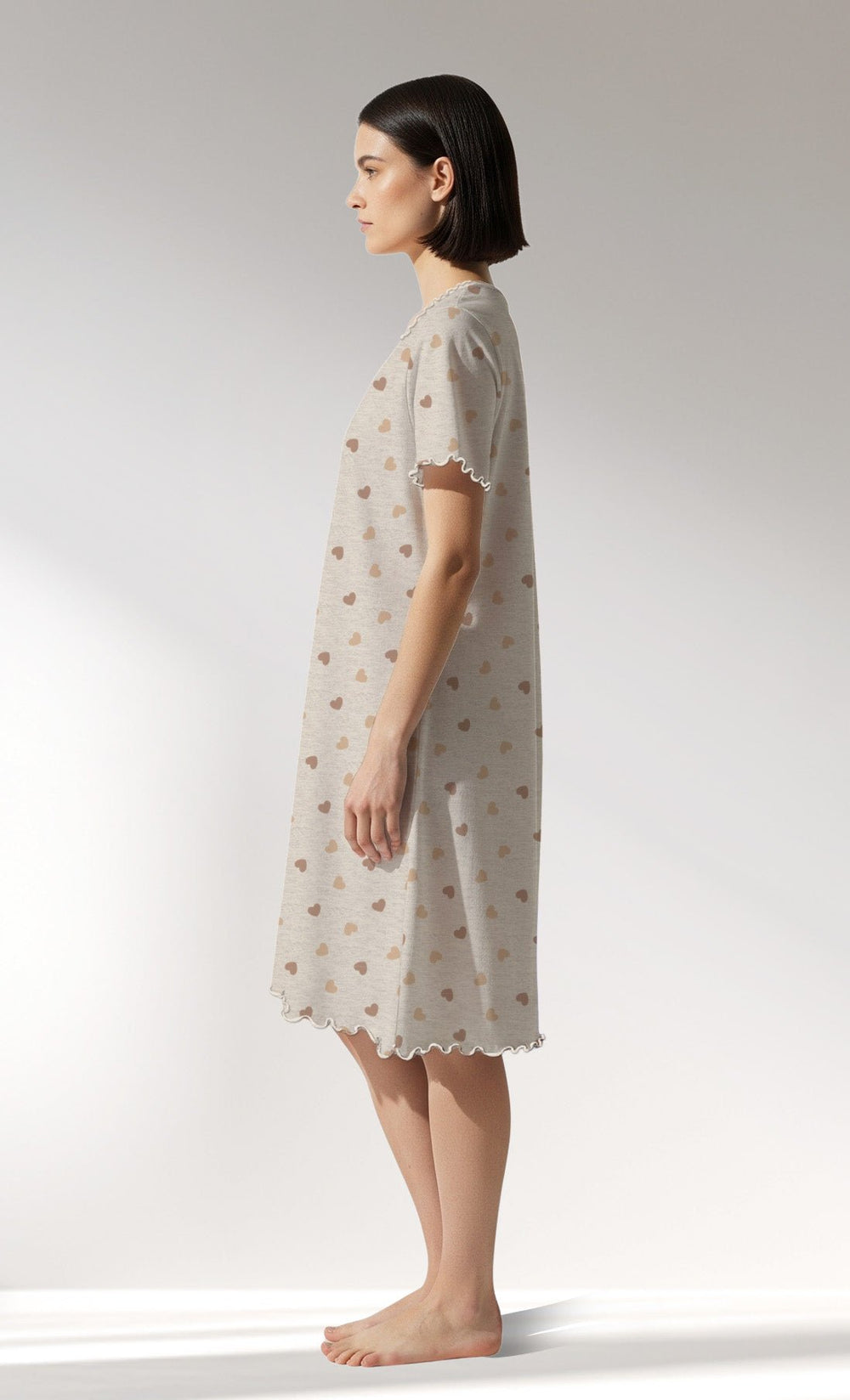 Woman Supreme SoftGleam V Neck Tunic - VienettaROTASYON