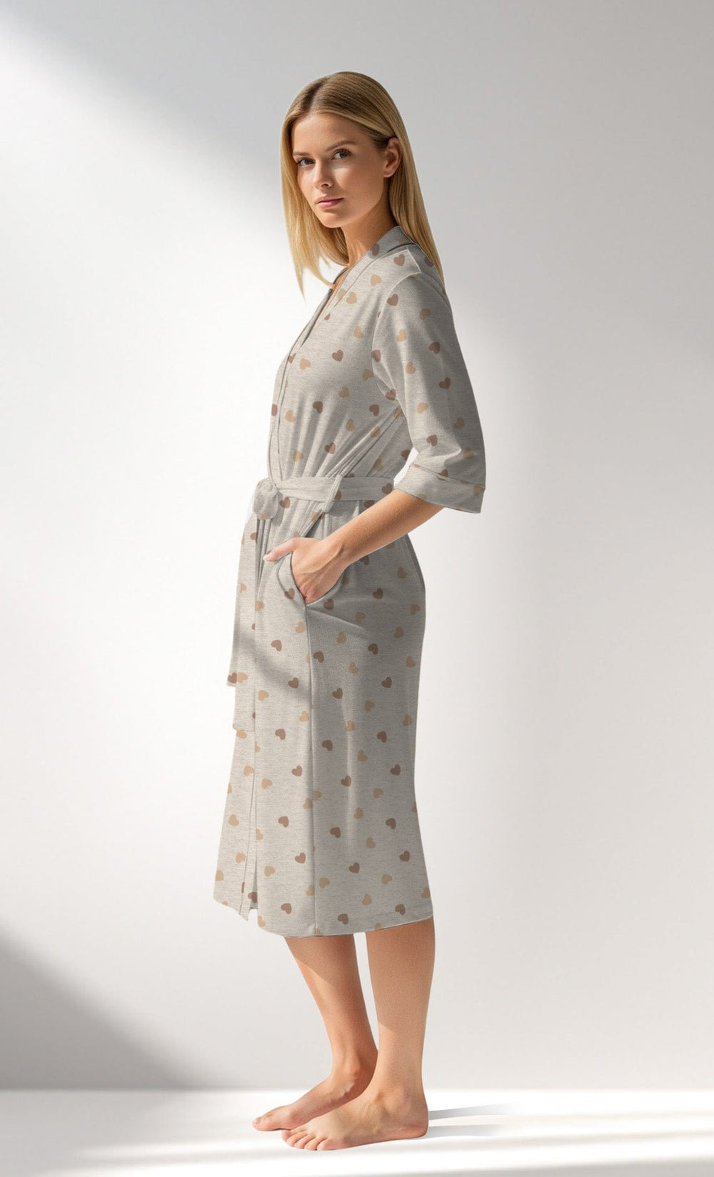 Woman Supreme SoftGleam Dressing Gown - VienettaROTASYON