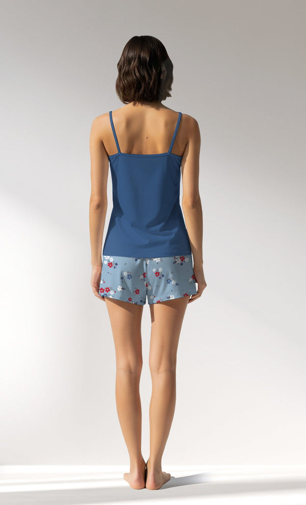 Woman Supreme Cherish Thin Strap Short Set - VienettaB - 19 - 4037