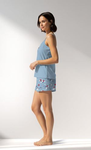 Woman Supreme Cherish Thin Strap Short Set - VienettaB - 19 - 4037