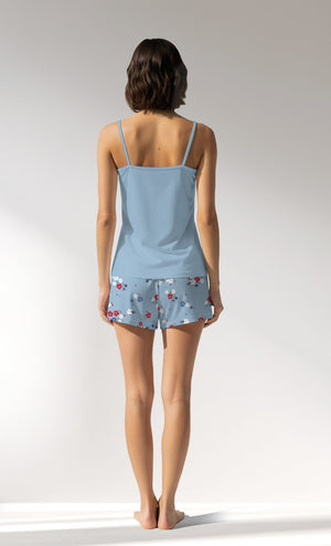 Woman Supreme Cherish Thin Strap Short Set - VienettaB - 19 - 4037