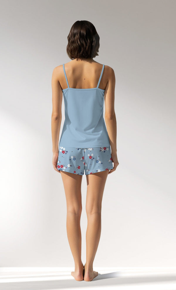 Woman Supreme Cherish Thin Strap Short Set - VienettaB - 19 - 4037