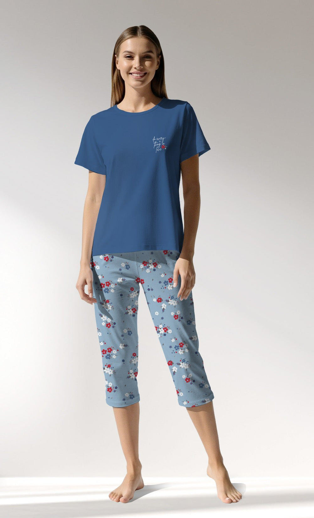 Woman Supreme Cherish Capri Set - VienettaA - 14 - 4317