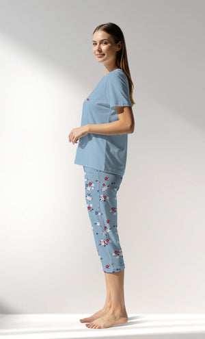 Woman Supreme Cherish Capri Set - VienettaB - 19 - 4037