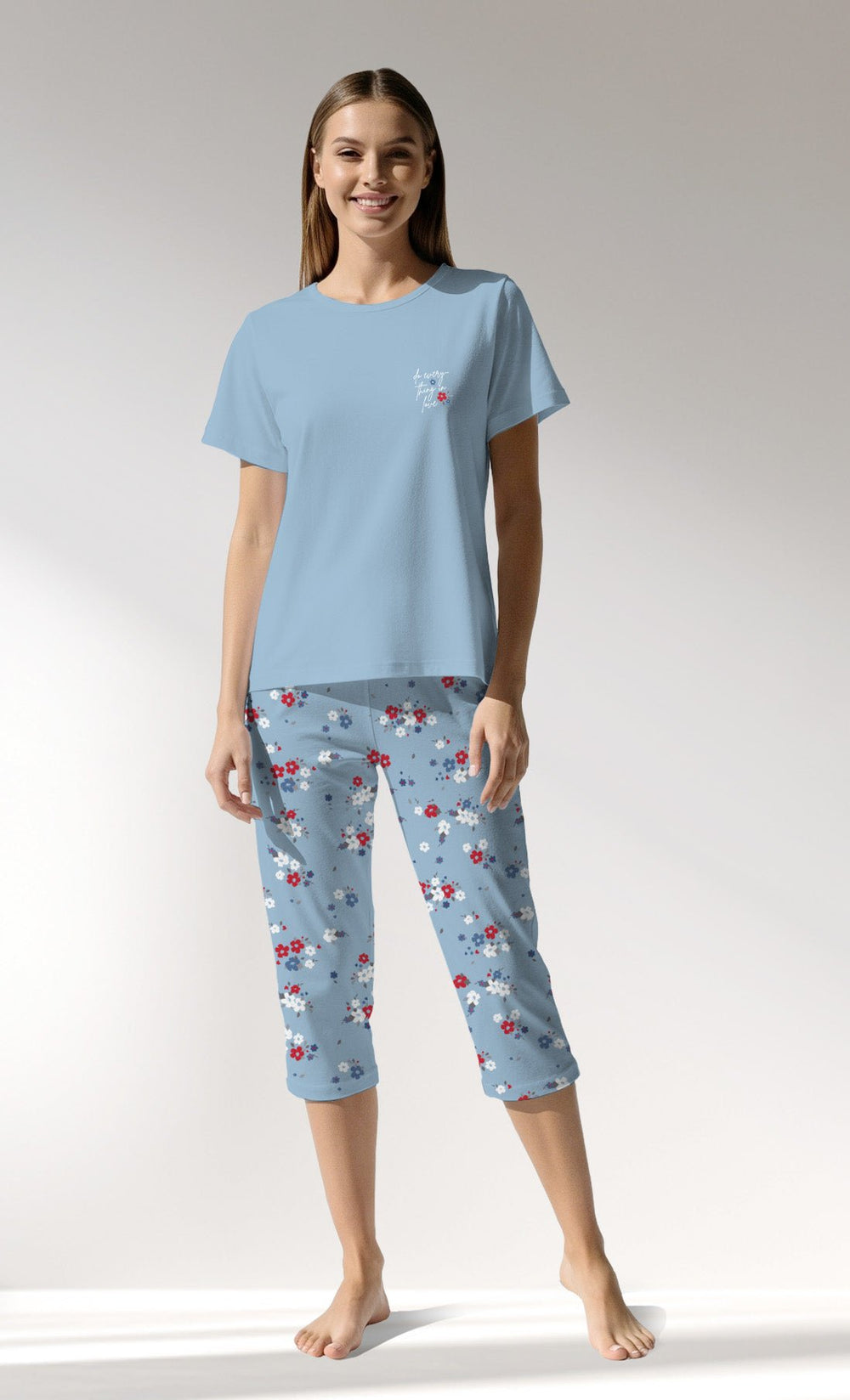 Woman Supreme Cherish Capri Set - VienettaA - 14 - 4317