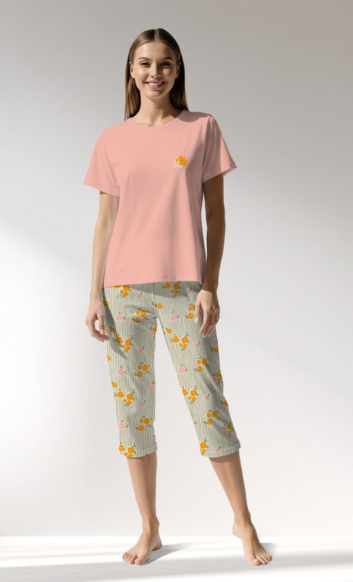 Woman Supreme GreenGarden Capri Set - VienettaA - 14 - 1418