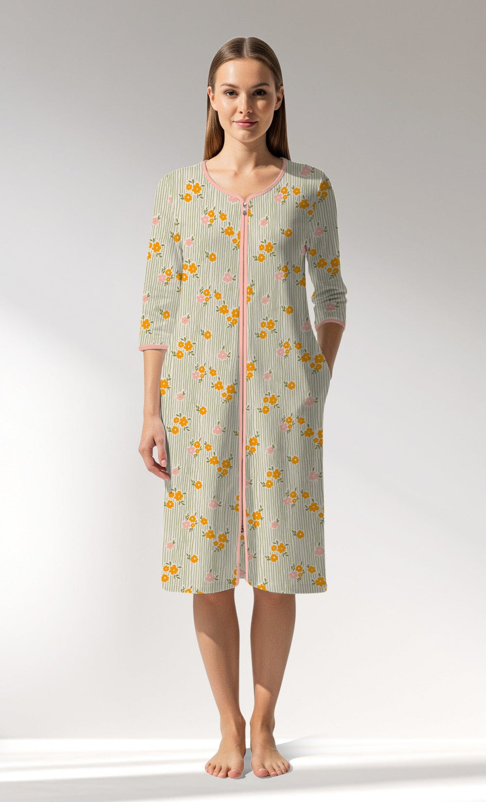 Woman Supreme GreenGarden Home Dress - VienettaROTASYON