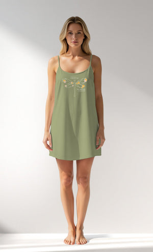 Woman Supreme GreenGarden Thin Strap Tunic - VienettaB - 15 - 0523