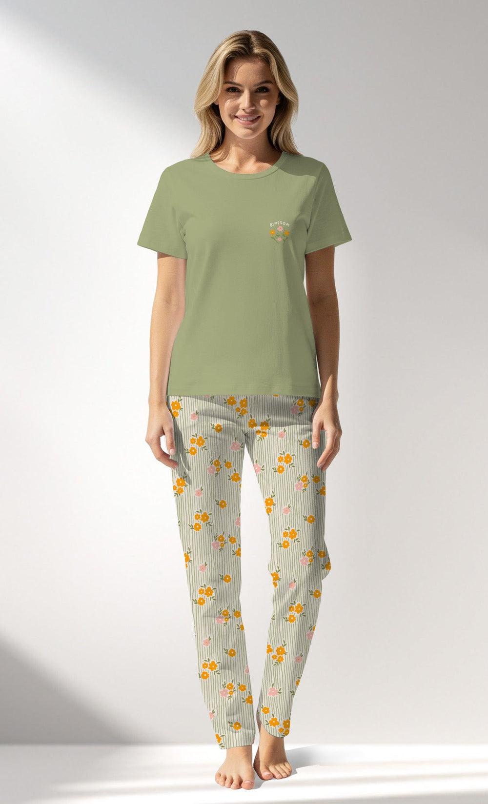 Woman Supreme GreenGarden Pyjama Set - VienettaA - 14 - 1418