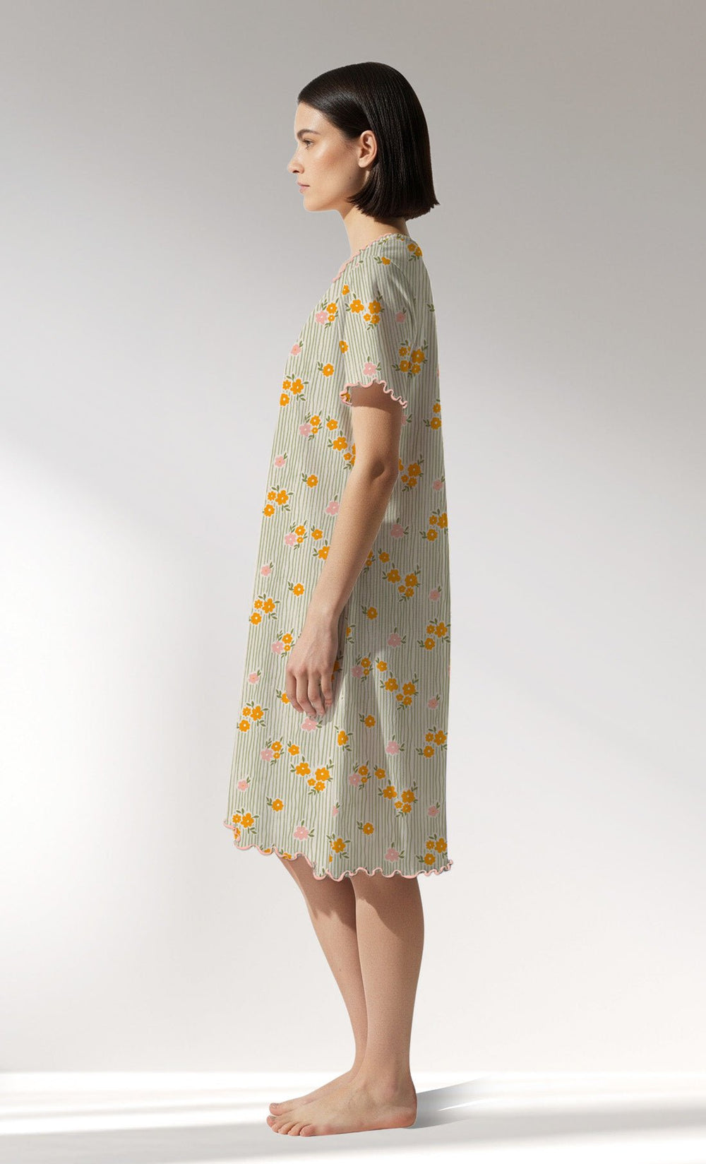 Woman Supreme GreenGarden V Neck Tunic - VienettaROTASYON