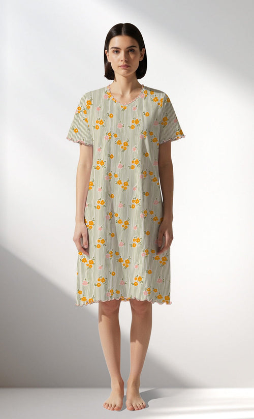 Woman Supreme GreenGarden V Neck Tunic - VienettaROTASYON