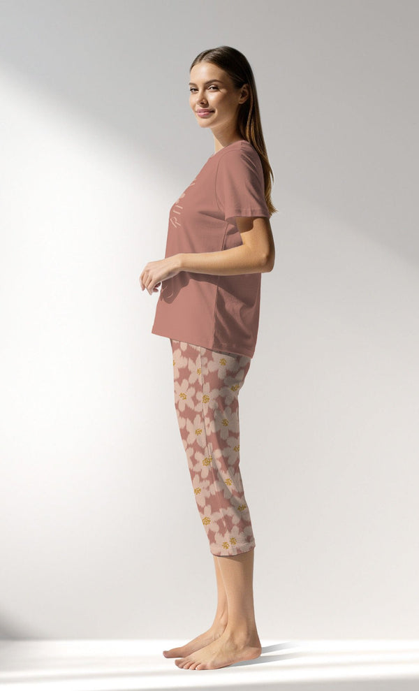 Woman Supreme RoseDown Capri Set - Vienetta16 - 1522