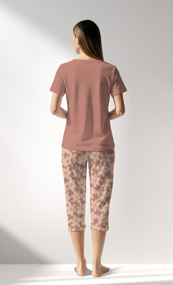 Woman Supreme RoseDown Capri Set - Vienetta16 - 1522