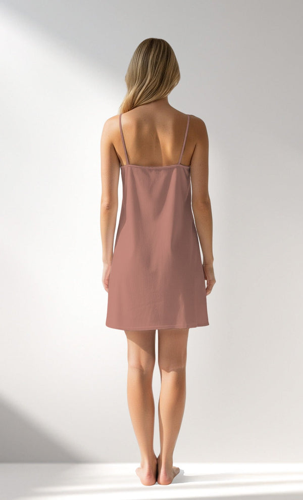 Woman Supreme RoseDown Thin Strap Tunic - Vienetta16 - 1522