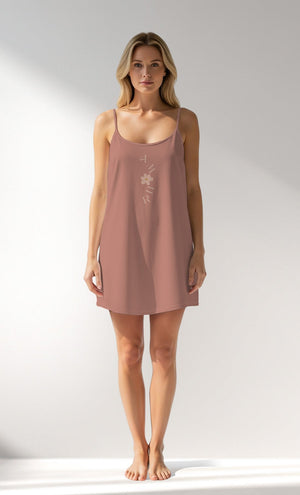 Woman Supreme RoseDown Thin Strap Tunic - Vienetta16 - 1522