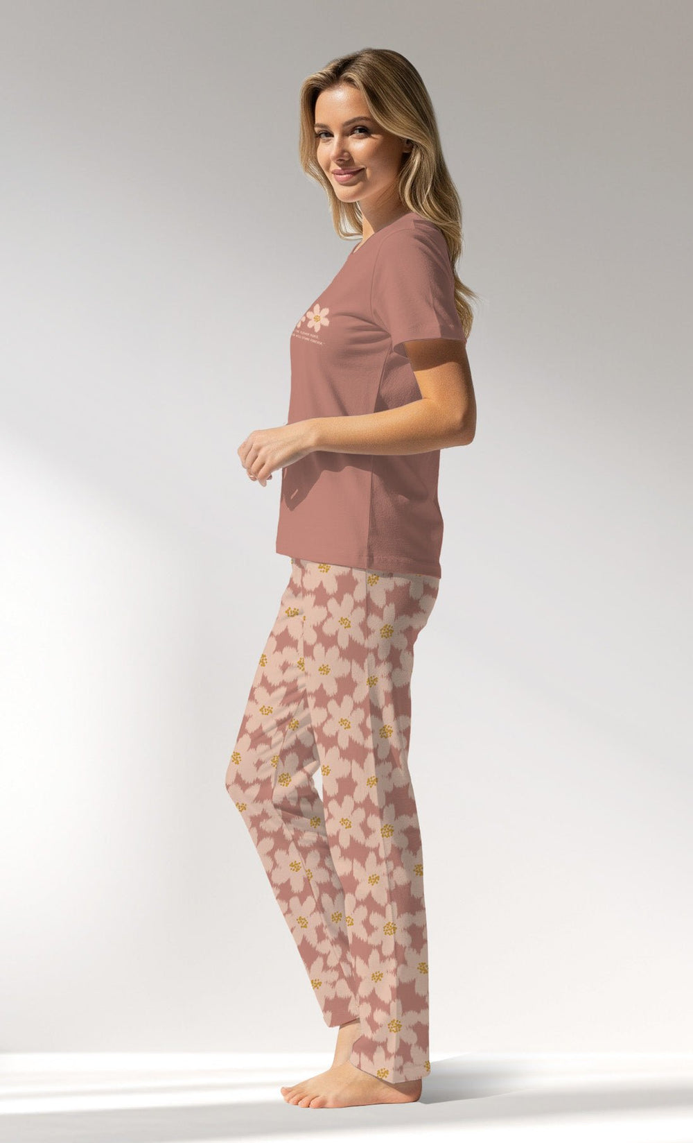 Woman Supreme RoseDown Pyjama Set - Vienetta16 - 1522