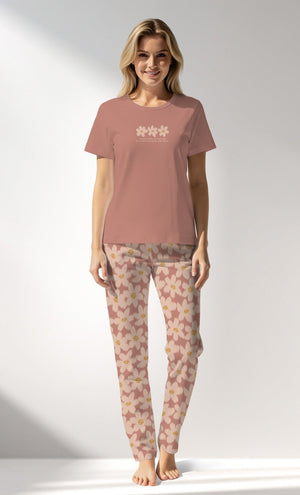 Woman Supreme RoseDown Pyjama Set - Vienetta16 - 1522