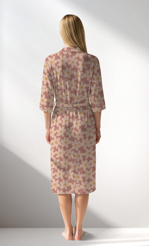 Woman Supreme RoseDown Dressing Gown - VienettaROTASYON