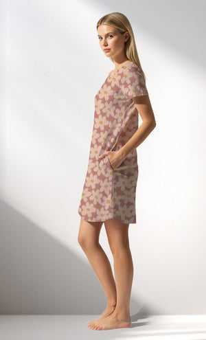 Woman Supreme RoseDown Rotation Pocket Detail Tunic - VienettaROTASYON