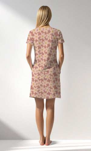 Woman Supreme RoseDown Rotation Pocket Detail Tunic - VienettaROTASYON