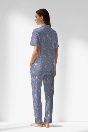 Woman Polyviscon Aurella Buttoned Pyjama Set - VienettaROTASYON