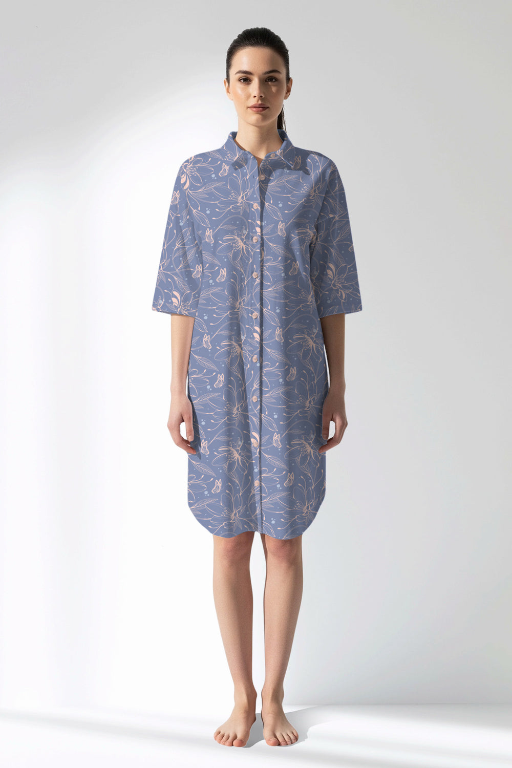 Woman Polyviscon Aurella Shirt Tunic - VienettaROTASYON