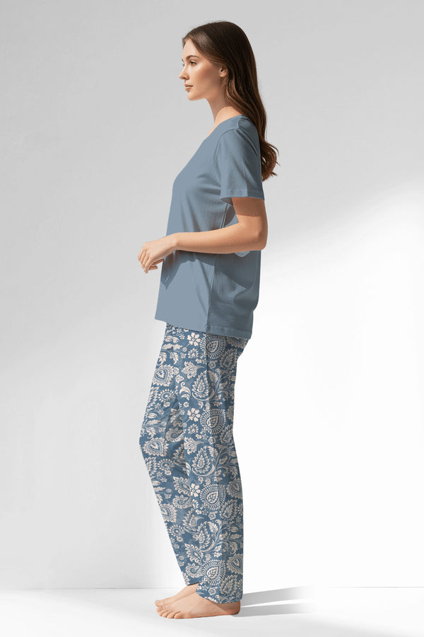 Woman Polyviscon Edelia Pyjama Set - VienettaB - PEMBE