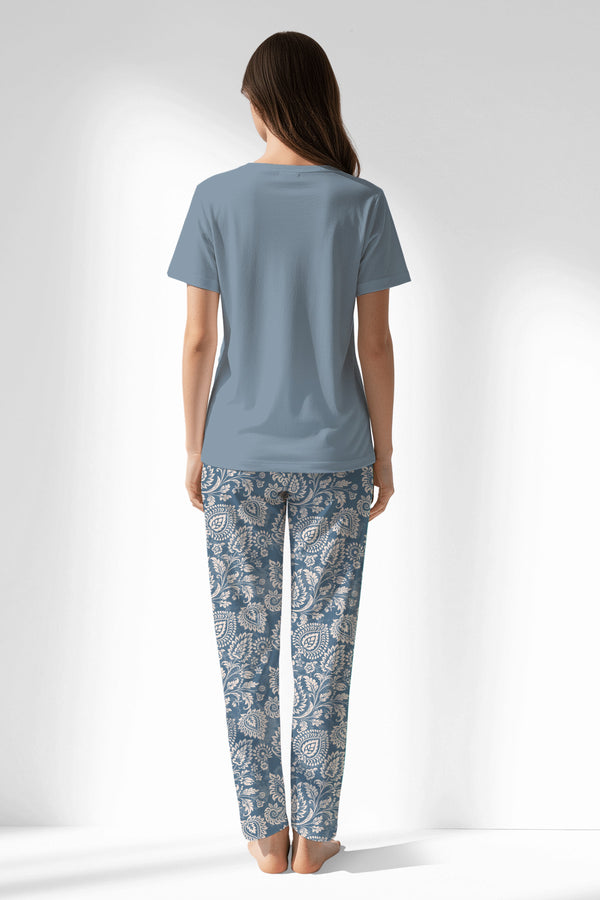 Woman Polyviscon Edelia Pyjama Set - VienettaB - PEMBE