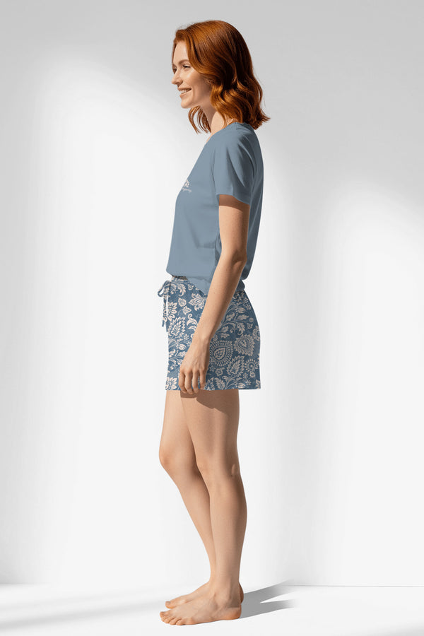 Woman Polyviscon Edelia Short Set - VienettaB - PEMBE